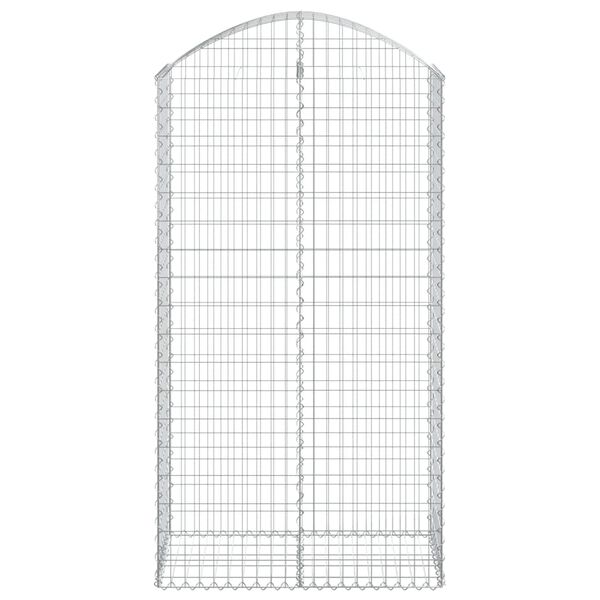 vidaXL I&scaron;lenktas gabiono krep&scaron;ys, 100x50x180/200 cm, geležis