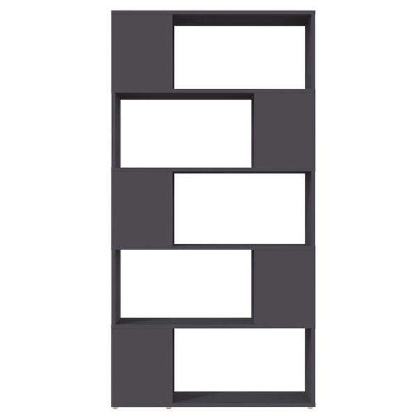 vidaXL Spintelė knygoms/kambario pertvara, pilka, 80x24x155cm, MDP