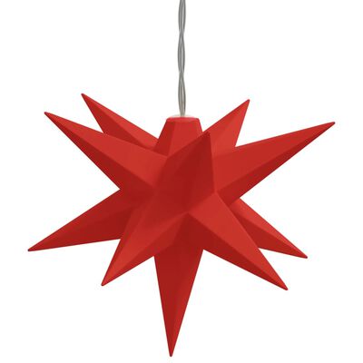 vidaXL Kalėdinis šviestuvas, raudonos spalvos, 10cm, 10 LED lempučių