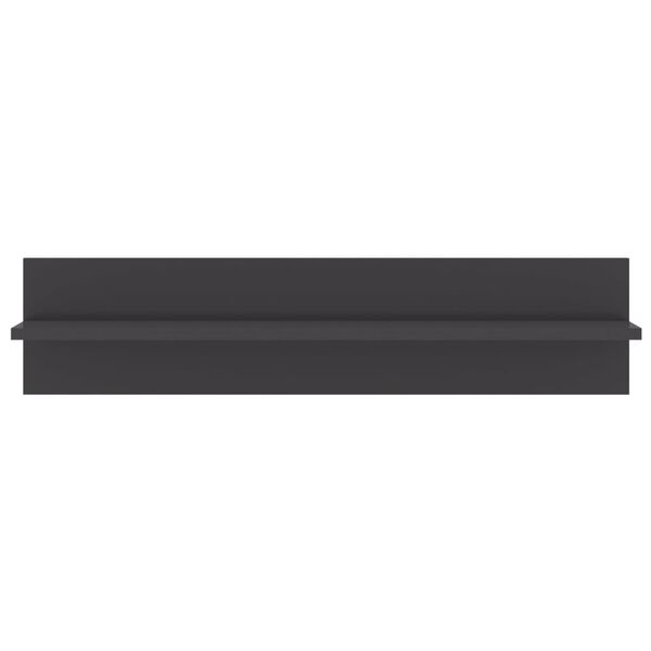 vidaXL Sieninės lentynos, 4vnt., pilkos, 80x11,5x18cm, mediena