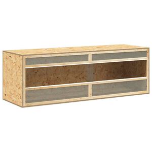 vidaXL Terariumas, 144x46x48cm, apdirbta mediena