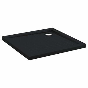 vidaXL Du&scaron;o padėklas su ta&scaron;kais 80 x 80 x 4 cm ABS Juoda