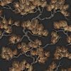 DUTCH WALLCOVERINGS Tapetai, juodos ir auksinės spalvos, su pu&scaron;imis
