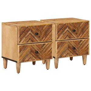 vidaXL Naktinis staliukas 2 vnt. Ruda 40 x 33,5 x 46 cm