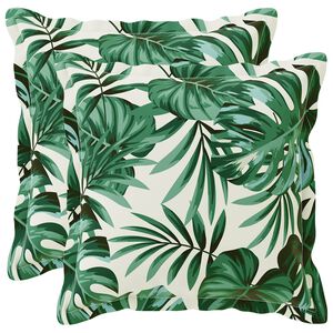 vidaXL Pagalvėlės užvalkalas 2 vnt. HOUTEN Lapų ra&scaron;tas 30 x 30 cm