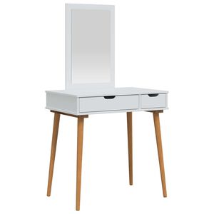 vidaXL Tualetės rinkinys FAUSKE 2 vnt. Balta 76 x 50 x 143 cm