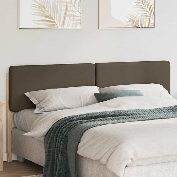 vidaXL Apmu&scaron;ta lovos galvūgalis su galvūgalio Ruda ir Taupe 200 cm