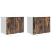 vidaXL Sieninė spintelė PORTO 2 pcs Rūkyta ąžuolas 50 x 31 x 40 cm