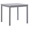 vidaXL Sodo stalas, pilkas, 80x80x74cm, akacijos medienos masyvas