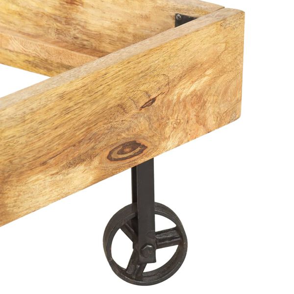 vidaXL Lovos rėmas, 160x200cm, mango medienos masyvas