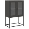 vidaXL Highboard Black 68x39x107 cm Plienas