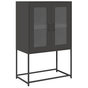 vidaXL Highboard Black 68x39x107 cm Plienas