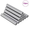 vidaXL Srieginis strypas 12 vnt. Sidabrinė 8 x 55 mm Plienas