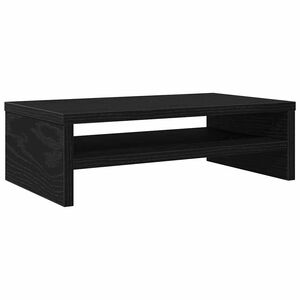 vidaXL Monitoriaus stovas, juodo ąžuolo, 42x24x13 cm, inžinerinės medienos