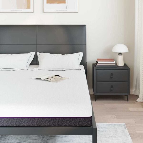 vidaXL Čiužinys Balta ir pilka 140 x 200 cm Atminties putos