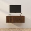 vidaXL Sieninės TV spintelės, 2vnt., rudos ąžuolo, 57x34,5x40cm