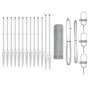 vidaXL Hexagonal Fence with Post 25 x 0,8 m Galvanizuotas plienas