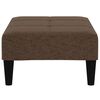 vidaXL Dvivietė sofa-lova su taburete, ruda, mikropluo&scaron;to audinys