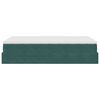 vidaXL Osmanų lova su čiužiniu, tamsiai žalias, 120x190 cm, aksomas