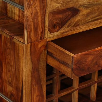 vidaXL Baro spintelė, rausvosios dalbergijos mediena, 85x40x95 cm