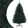vidaXL Dirbtinė Sulankstoma Kalėdų Eglutė 150 cm PVC Tamsiai žalia