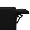 vidaXL Atsistojantis masažinis krėslas, juodos spalvos, audinys