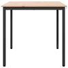 vidaXL Valgomojo stalas Natūrali 80 x 80 x 75 cm Kietos pu&scaron;ies mediena