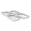 vidaXL Gastronorm indai, 4 vnt., nerūdijantis plienas