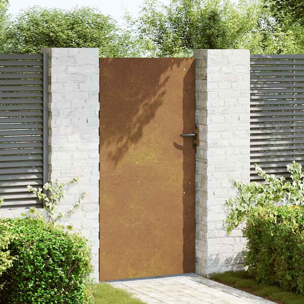 vidaXL Sodo vartai, 85x200cm, corten plienas