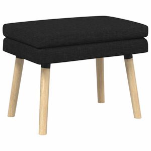 vidaXL Dviejų sluoksnių suolas Juoda 60 x 40 x 46 cm Audinys