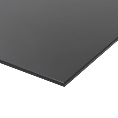 vidaXL Prie sienos montuojama magnetinė lenta, stikl., juoda,100x60cm