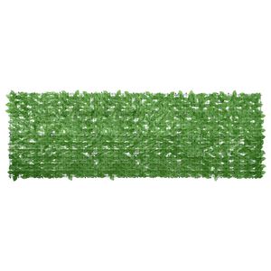 vidaXL Balkono pertvara, 300x100cm, su žaliais lapais