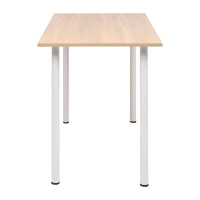 vidaXL Valgomojo stalas, 120x60x73cm, ąžuolo ir balta spalva