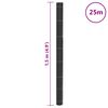 vidaXL Membrana nuo piktžolių, juodos spalvos, 1,5x25m, PP