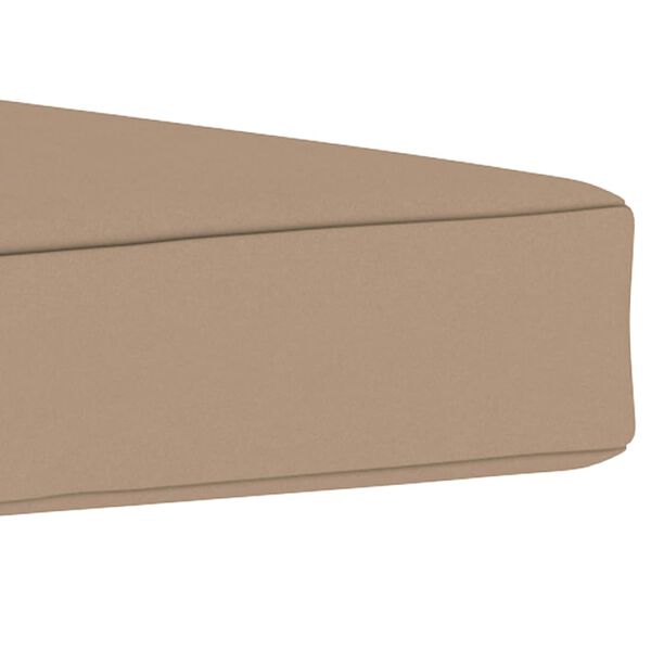 vidaXL Grindų/paletės pagalvėlė, taupe spalvos, 60x61,5x6cm, audinys