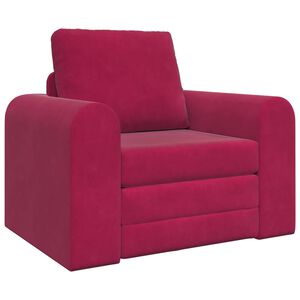 vidaXL Sofa lova Vyno raudona 98 x 71 x 83 cm Aksomas