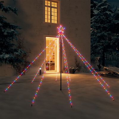 vidaXL Kalėdų eglutės girlianda, 400 įvairiaspalvių LED lempučių, 2,5m