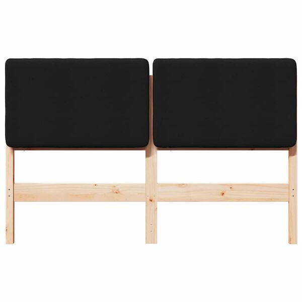 vidaXL Apmu&scaron;ta lovos galvūgalis su galvūgalio Ruda ir juoda 135 cm