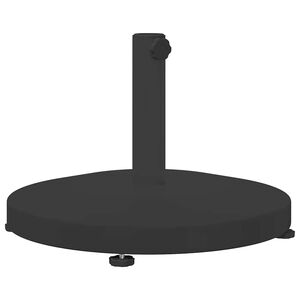 vidaXL Skėčio pagrindas 24.6 kg Juoda Apvali