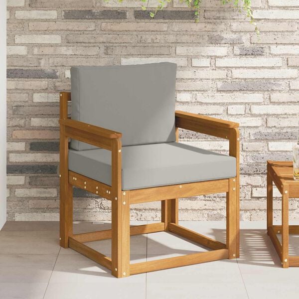 vidaXL Lauko sofa Tvirta akacijos mediena ir poliesteris