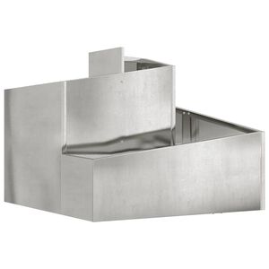 vidaXL Sodo vazonas Sidabrinė 60 x 60 x 50 cm Galvanizuotas plienas