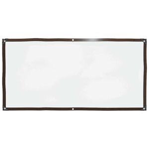 vidaXL Skaidrus brezentas su kilpelėmis, 1x2 m, polietilenas