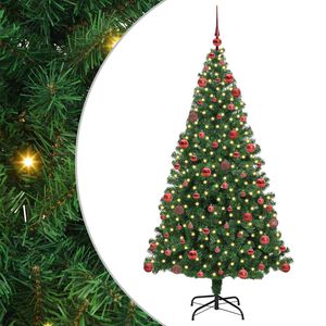 vidaXL Dirbtinė Kalėdų eglutė Žalia 180 cm PVC ir Plienas ir Plastikas