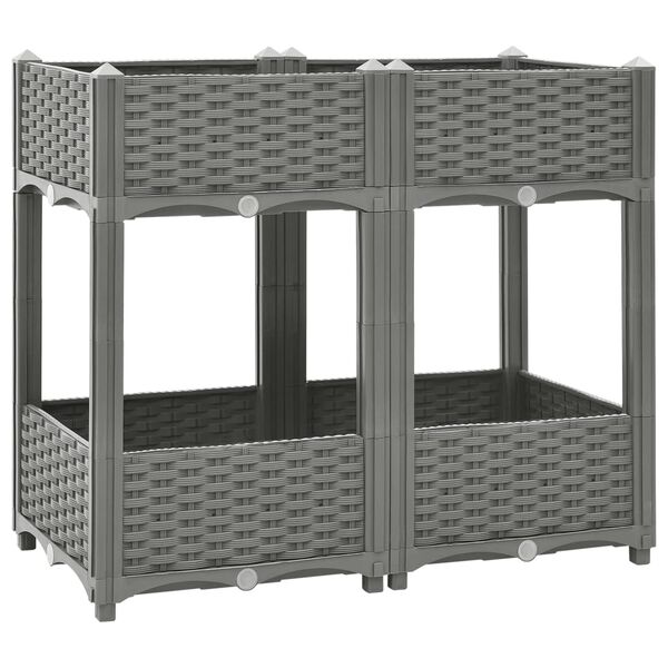 vidaXL Aukštas lovelis, 80x40x71 cm, polipropilenas