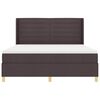 vidaXL Kiemas lova su čiužiniu Tamsiai rudas 180 x 200 cm audinys