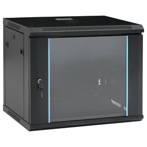 vidaXL 9U Sieninė komutacinė spinta, 600x450x510mm, 19", IP20