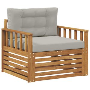 vidaXL Lauko sofos komplektas Tvirta akacijos mediena ir poliesteris