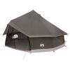 vidaXL Tipi palapinė su stogu Ruda Pilka 500 x 500 x 300 cm