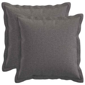 vidaXL Pagalvėlės užvalkalas 2 vnt. HOUTEN &Scaron;viesiai pilka 30 x 30 cm