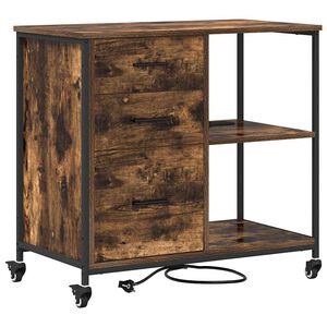 vidaXL Spintelė su krovimo stotimi 76 x 41 x 72 cm Apdirbta mediena